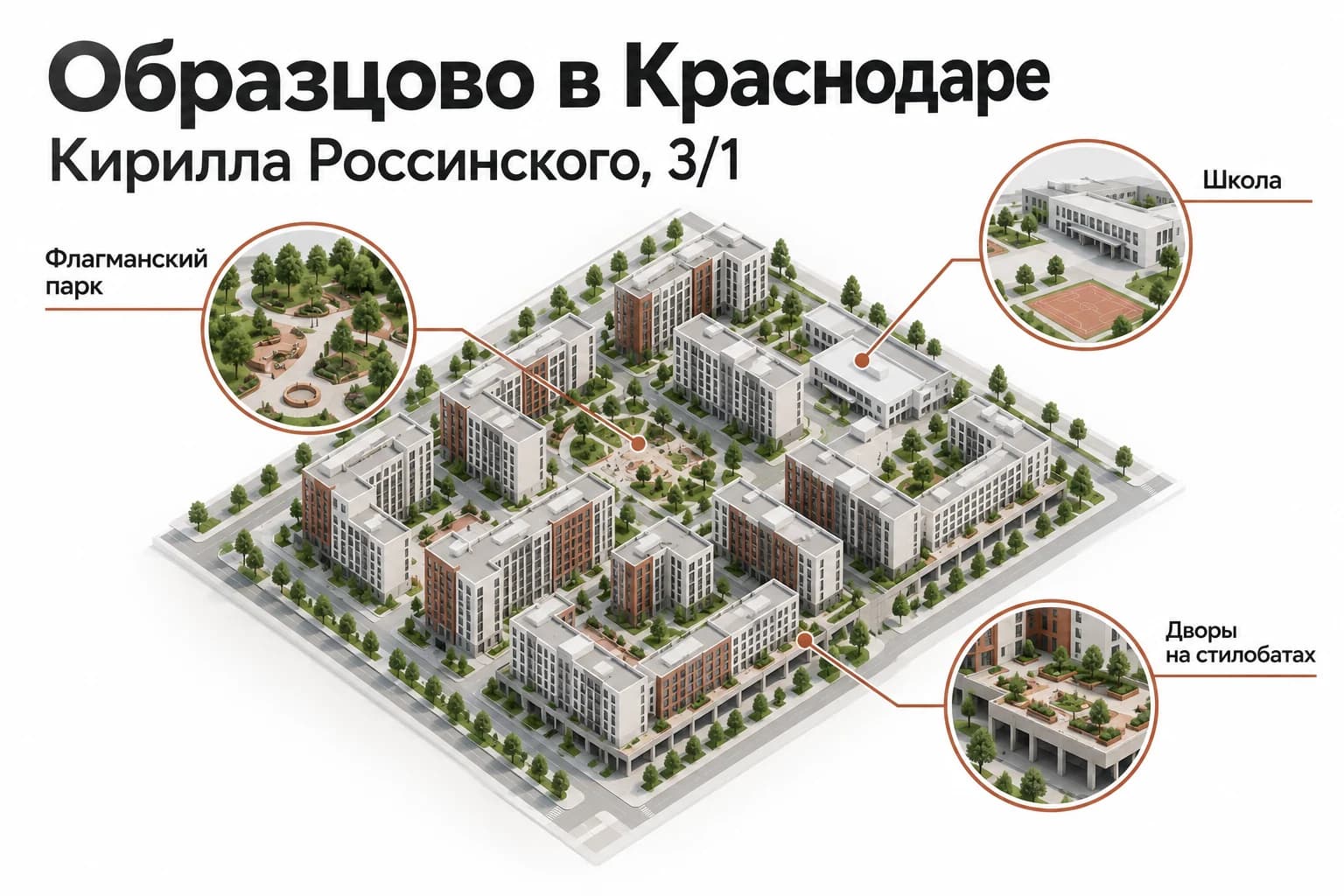 Проекты застройщика ИНСИТИ в Краснодаре