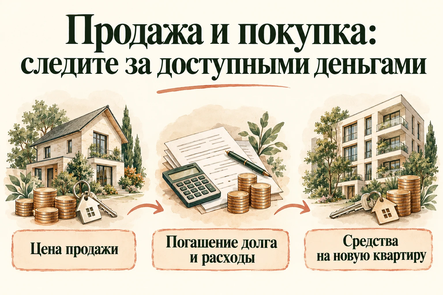Продажа и покупка: следите за доступными деньгами