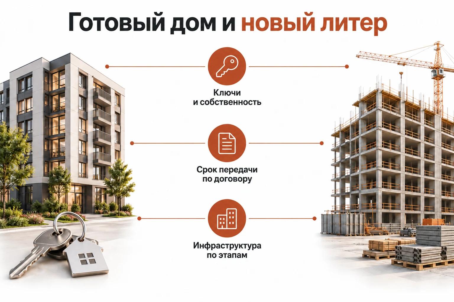 Готовый дом и новый литер: ключи, договорный срок и развитие инфраструктуры