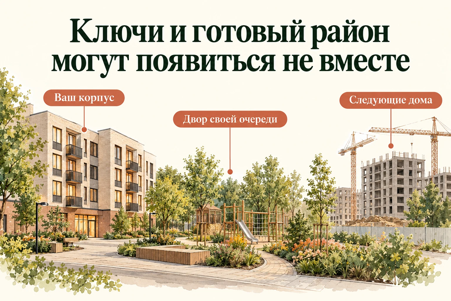 Ключи и готовый район могут появиться не вместе