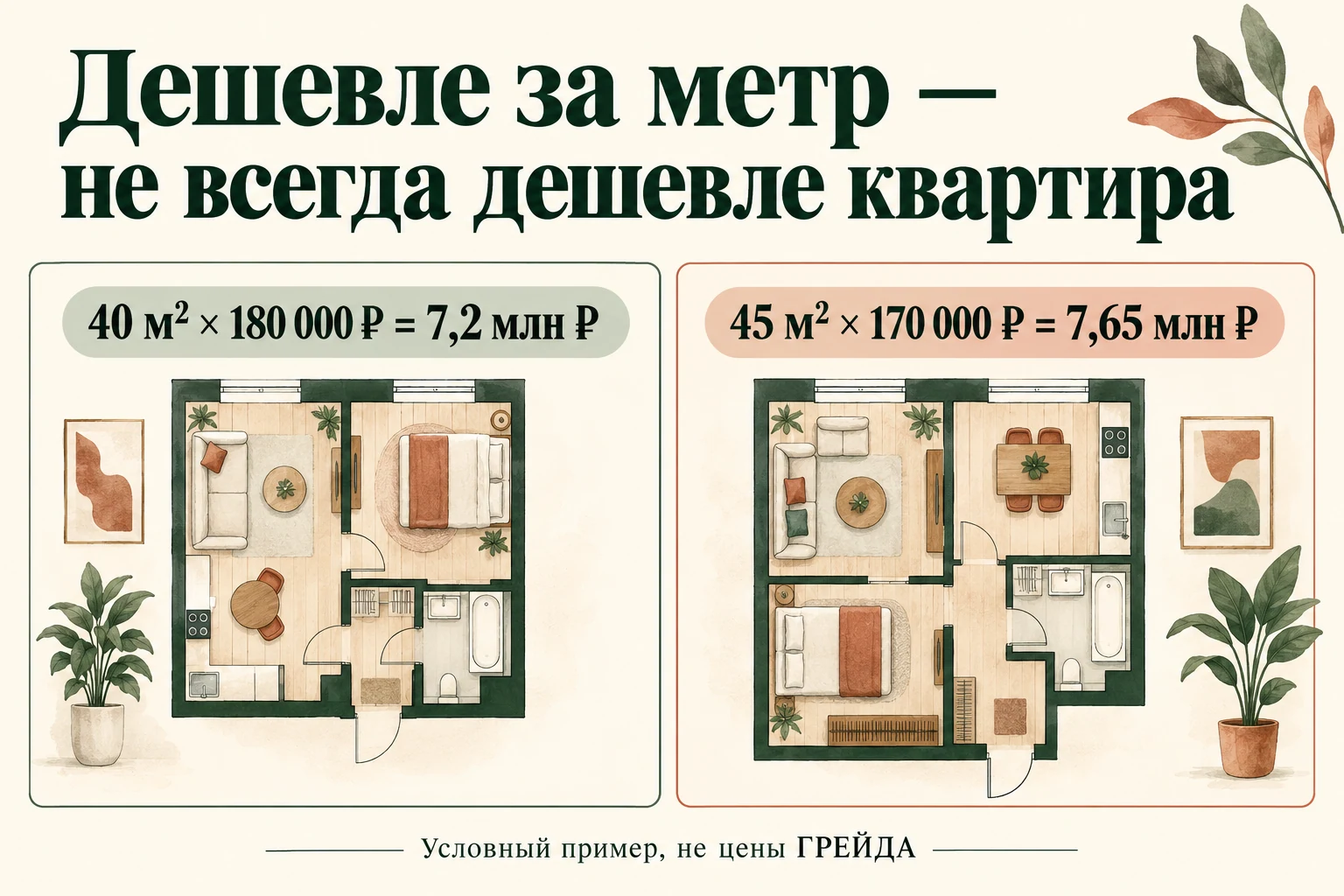 Дешевле за метр — не всегда дешевле квартира