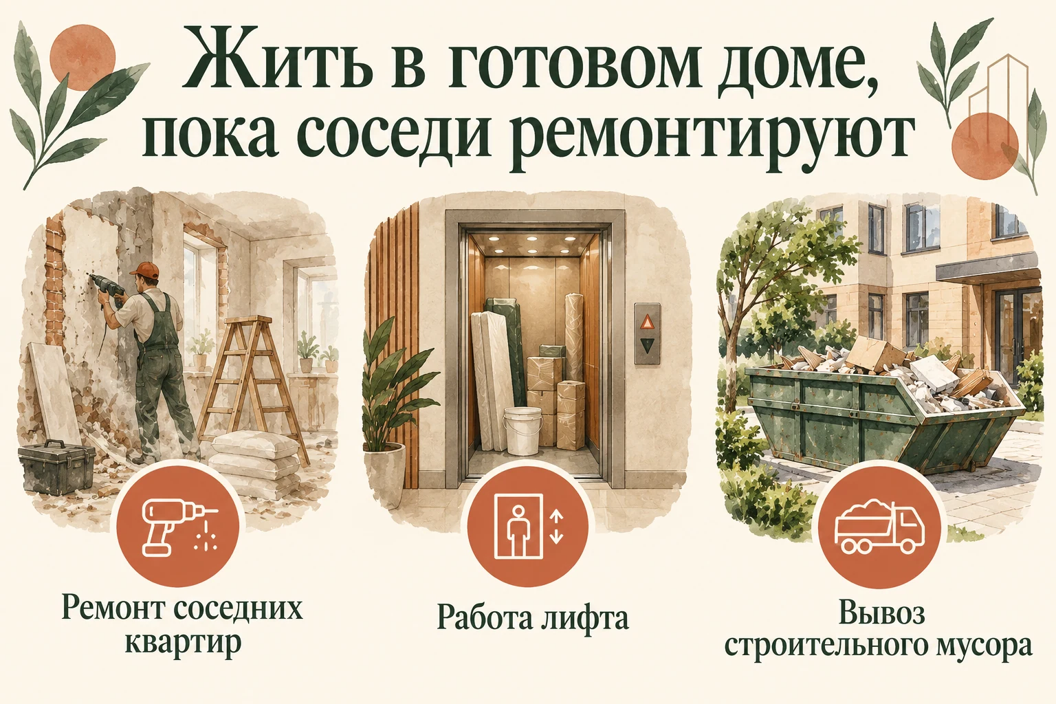 Жить в готовом доме, пока соседи ремонтируют